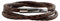 König Design Lederkette 4mm Herren Halskette braun 40 cm lang mit Verschluss Leder geflochten