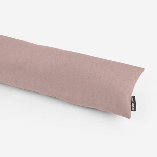 SCHÖNER LEBEN. Zugluftstopper Lurexeffekte Glamour Uni rosa Gold, Auswahl:100cm Länge
