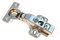 4x Topfband Eckanschlag hydraulisch Dämpfer Scharnier Topfscharniere Möbel Küchenscharniere Aufliegend 26mm