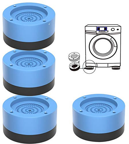 Waschmaschine Anti Vibration Pads 4pcs Waschmaschinen Dämpfer Füße Schwingungsdämpfer Waschmaschine Gummifüße Wird in Waschmaschinen Trocknern Möbeln und Kühlschränken Verwendet (Blau, 3.5CM)