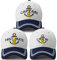 PopCrew Captain Hat & First Mate | Passende Skipper Bootfahren Baseballkappen | Nautische Marine Sailor Navy Hüte, S1 Bundle, Einheitsgröße