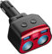 BYGD Sdoppiatore Accendisigari, 2 Prese Accendisigari QC 3.0 USB Power Splitter 12V/24V 120W Sdoppiatore Auto per Telefoni Cellulari GPS
