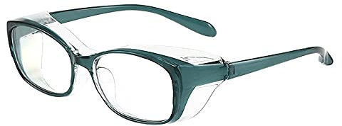 Safety Goggles Glasses (Women/Men) Anti-blue light, anti-fatigue, Anti-fog,anti-dust, anti-pollen and other particles,Can be used in all seasons (Green)