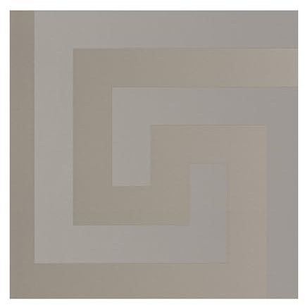 VERSACE WALLPAPER griechisch Key Wallpaper 10m x 70cm Champagner 386092, Silber, Grau