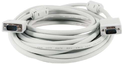 Ruilogod 15 pines HD VGA Vega al cable de extensión masculino 10 metros 33 pies para monitor LCD