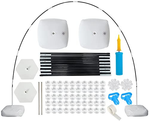 FIYSON Ballonständer Bogen-Kit, Ballon Girlande DIY Party Dekoration Luftballon Halter Bogen Gestell Set, Einstellbare Große Ballon Girlande Arch Kit for Geburtstag Hochzeit Babyparty Weihnachten