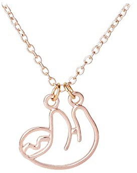 Faultier Schmuck Geschenke Sterling Silber Faultier Halskette Faultier Schmuck für Frauen Männer Mädchen Jungen Weihnachtsgeschenke Ketten Mit Einem