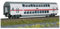 Märklin TRIX H0 23254 H0 Doppelstockwagen IC2 der DB-AG DBpza 682.2, 2.Klasse, Wagen-Ordnungsnummer 4