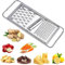 Stainless Steel Flat Cheese Grater, Zester & Parmesan Grater - Durable, Sharp Blades, Multipurpose Versatility - with Handles for Better Grip
