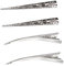 minkissy 4 Piezas Pinzas De Cocodrilo Pinzas Pelo Pinzas De Pelo De Cocodrilo Pasador De Pelo De Las Mujeres Pinzas Para El Pelo De Pico De Pato De Metal Cabello Denso Clip De Estilo Perder