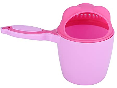 Bicchieri per lavaggio dei capelli per bambini, Tazza per Risciacquo del Bagnetto per Bambini Shampoo per Risciacquo per Neonati Vasca da Bagno per Neonati Flusher Sciacquatrice per Bagnetto (rosa)