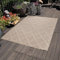 Carpettex Outdoor Teppich Wetterfest 240 x 340 cm Sisaloptik Beige - Ideal für Balkon, Garten, Terrasse, Camping und als Küchenteppich - Waschbarer Teppich, Skandinavisches Design, Flachgewebe