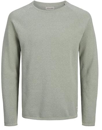 JACK & JONES Jjehill Knit Crew Neck Noos, Suéter Hombre, Verde Claro, XL