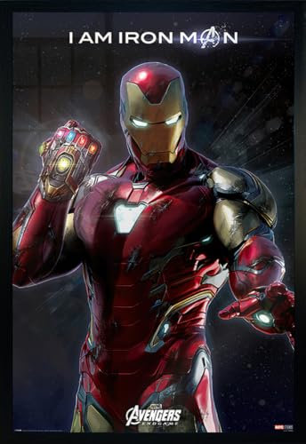 Close Up Avengers: Endgame - Gerahmtes Poster (I Am Iron Man) (Größe: 61cm x 91,5cm)