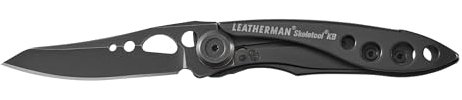 Leatherman Skeletool KB - All Black Pocketknife with Stainless Steel Blade & Bottle Opener, Black