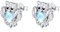 Eule Ohrringe 925 Sterling Silber Mondstein Eule Ohrstecker Eule Tier Geburtstag Graduierung Schmuck Geschenke für Frauen
