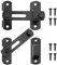 Verrou de porte exterieur 2Pcs Verrou Porte Coulissante Serrure Volet Loquet Porte Verrou Portail à Bascule Boulon pour Porte, Fenêtre, Placard et Jardin