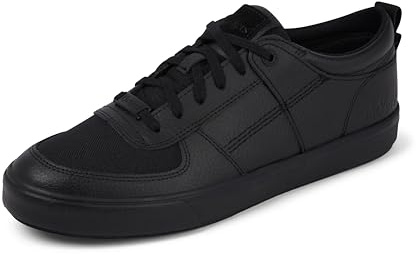 Kickers Mens Tovni Lo Mix Mesh Text Shoes, Black, 10 UK