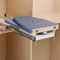 Tabla de planchar extensible, color gris, plegable, rotación de 180°, tabla de planchar plegable, 81 x 31 x 15 cm, gris