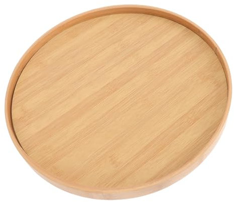 RORPOIR 35 cm Runder Bilderrahmen Aus Holz Zur Wanddekoration und Elegant für Die Präsentation Zu Hause
