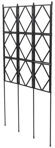 Garden Gardening Trellis, Garden Climbing Rack for Plants, Black Metal Trellises Vines Plant Support for Flower Rose Climbing Stand Decor Trellises | Support Frame for Indoor/Outdoor(60CMx90CM(2FTx3FT