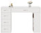 SUNXURY Schminktisch 1200x400 mm, weiß moderner Kosmetiktisch mit 5 Schubladen und 3 offenen Ablagen Großer Stauraum Frisiertisch Schminktisch ohne Spiegel für Mädchen