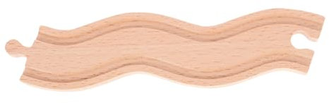 YARNOW Hölzerne Zugspurzubehör Schiene Spuren zusammengebaute Bahnstrecke verfolgen das Bahngleis Kinderspielzeug Teile der Zugstrecke Ersatzteile Holz