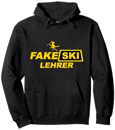 Skifahren Fake SKI Lehrer Lustiges Apres-Ski Pullover Hoodie