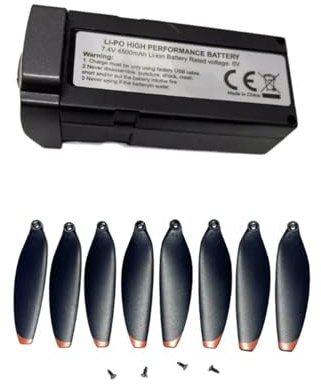 Compatible for 7.4V 4500mAh Drone Battery+Propeller For LYZRC L600 Pro Max(1 Battery Blade)