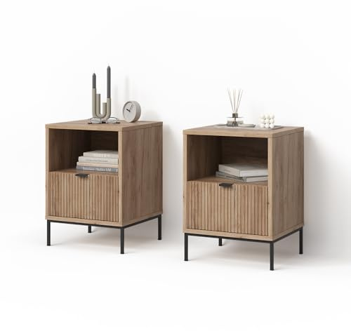 Livinity Nachttisch Aterno Viking Oak | 2er Set