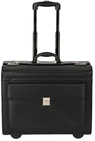 Dermata Pilotenkoffer 2-Rollen-Businesstrolley 50 cm schwarz