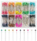 VAPKER Nähnadeln, 36 mm, 1000 Stück, Perlglanzkopf, Quiltnadeln, Blumennadeln für Blumendekoration, Basteln, Nähen, 10 Farben