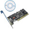 Denash PCI a 4 Puertos SATA para Tarjeta Raid, Tarjeta de Matriz 3114 PCI a 4 Puertos internos SATA 1,5 Gbps Sil3114 Tarjeta de conversión de chipset de más de 137 GB para Tarjeta controladora Raid