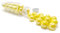 mesbilles MeineMurmeln - 25 Murmeln Glänzendes Gelb 16 mm GlasMurmeln