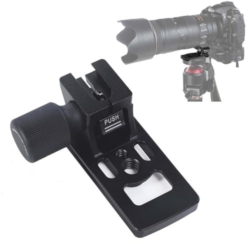iShoot Replacement Lens Foot Compatible with Nikon Nikkor AF-S 70-200mm f/2.8E FL ED VR & AF-S 500mm f/5.6E PF ED VR, Lens Collar Stand Tripod Mount Ring Base Quick Release Plate for Arca Head Clamp