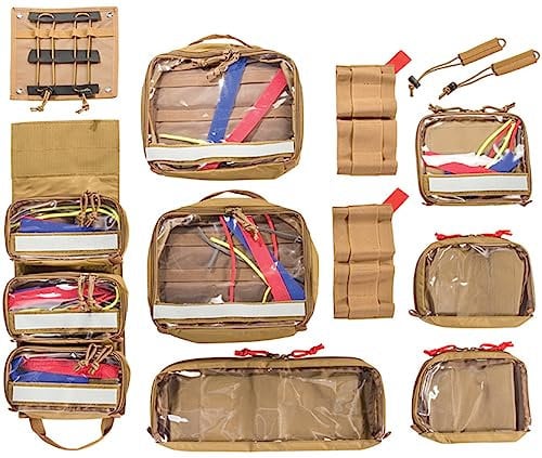 Tasmanian Tiger TT Modular Medic Insert 30 Erste Hilfe Zusatz-Taschen Set (Coyote)
