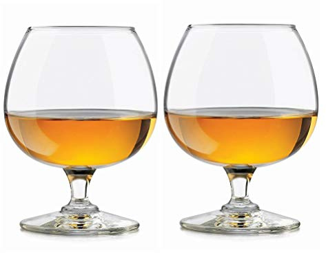 GAOGAO 2 Stück bleifreie Brandy-Gläser, Cognac-Glas, 625 ml, super große Snifters