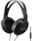Panasonic Headphones, Lightweight Over The Ear Wired Headphones with Microphone, Sound and XBS for Extra Bass, Long Cord, 3.5mm Jack for Phones and Laptops – RP-HT161M (Black)