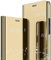 LEYAN Smart View Clear Hülle für Samsung Galaxy S21 5G, Spiegeln Folio Cover Schutzhülle Flip Mirror Case, PU/PC Lederhülle Handyhülle mit Flip Klappbarer Ständer - Gold