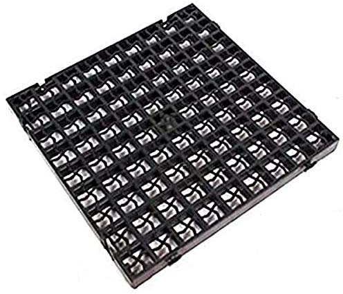 My Garden Essentials® 8 x Grass Grid Black Plastic Paving Driveway Grid Turf Grass Lawn Path Gravel Protector Drainage Mat Shed Greenhouse Base - 2 Square Meters