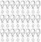Grevosea 300PCS Lobster Claw Clasps with Open Jump Rings 12mm Metal Lobster Clasps for DIY Craft Bracelet Jewelry Making (Silver, Clasp: 12x7mm+Ring:5mm)