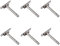 LIKERAINY Schwerlastträger Verborgen Tablarträger Regalhalterung 12x102mm Wand-Montage Schwimmender Regalträger Regalbodenträger Unsichtbar Wandregalträger Stahl 6 Stück