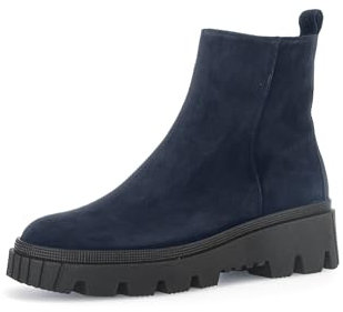 Gabor Damen Biker Boots, Frauen Stiefeletten,Wechselfußbett,Best Fitting,gefüttert,Stiefel,Bootee,Booties,Pazifik (schwarz),40 EU / 6.5 UK