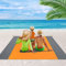 XIANGUO Outdoor Camping wasserdichte Gezeitenmatte Faltbare Rasen Strand Decke Picknick Decke Zelt Matte (Orange, 200 * 210)