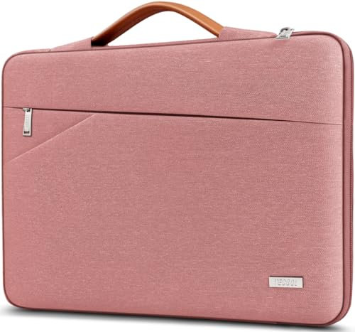 TECOOL 13 Zoll Laptoptasche Hülle für MacBook Air 13 13,6 M4 M3 M2(2022-2025), MacBook Air 13 M1(2018-2021), MacBook Pro 13(2016-2022), 13-Zoll iPad Pro/Air Tasche, Surface Pro 10/9/8/X, Rosa
