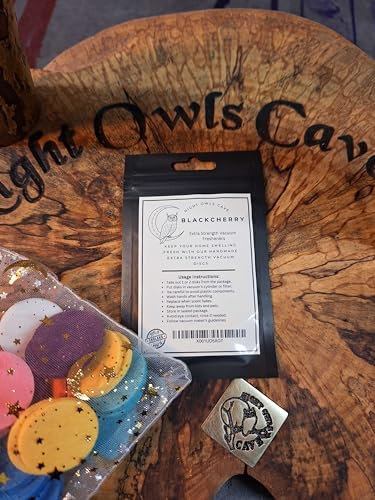 Handmade Scented Hoover Discs - Elevate Your Vacuum Game with Fresh, Long-Lasting Fragrances | 4 Pack, 30MM | Extra Strength Vacuum Disc Fresheners (Blackcherry)