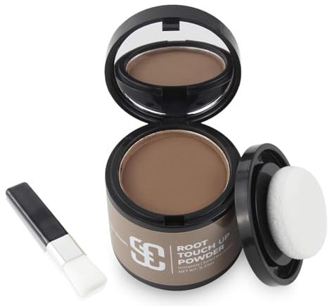 SOVONCARE Ansatzpuder, Haar-Concealer Haarverdichtung für Frauen und Männer, Haaransatz Ausbessern & Kaschiert Sofort Haarausfall,Touch Up Haarpulver für dünnes Haar für Frauen (Hellbraun, 10g)