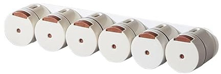 TREGOO 6PZ Barattoli per Condimento Magnetici Contenitori spezie con Fori Regolabili Contenitore Porta Spezie Sale Zucchero Pepe Scatole per Spezie Magnetiche a Cucina Inox Porta Spezie 250ML