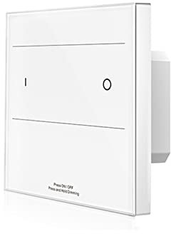 HEYBB 86 Wall Mounted Touch Panel Led Strip Dimmer DMX Master & 100-240V 2.4G Wireless Remote Single Color Tape 1 Zone On Off Switch Interruttore dimmer