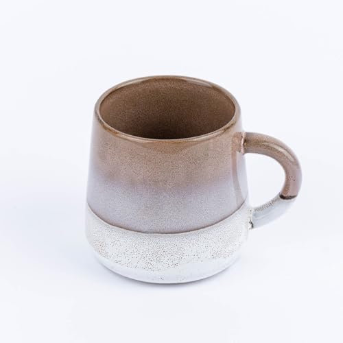 Sass & Belle Tasse Mojave glasiert Steinzeug braun weiß 350ml